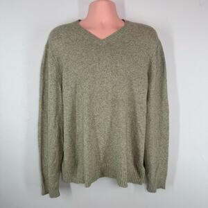 NWT BANANA REPUBLIC Luxury Blend Men's V-Neck Knit Sweater Old Money Preppy z L